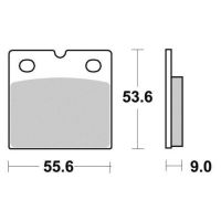 Organické brzdové destičky Ferodo FDB108EF